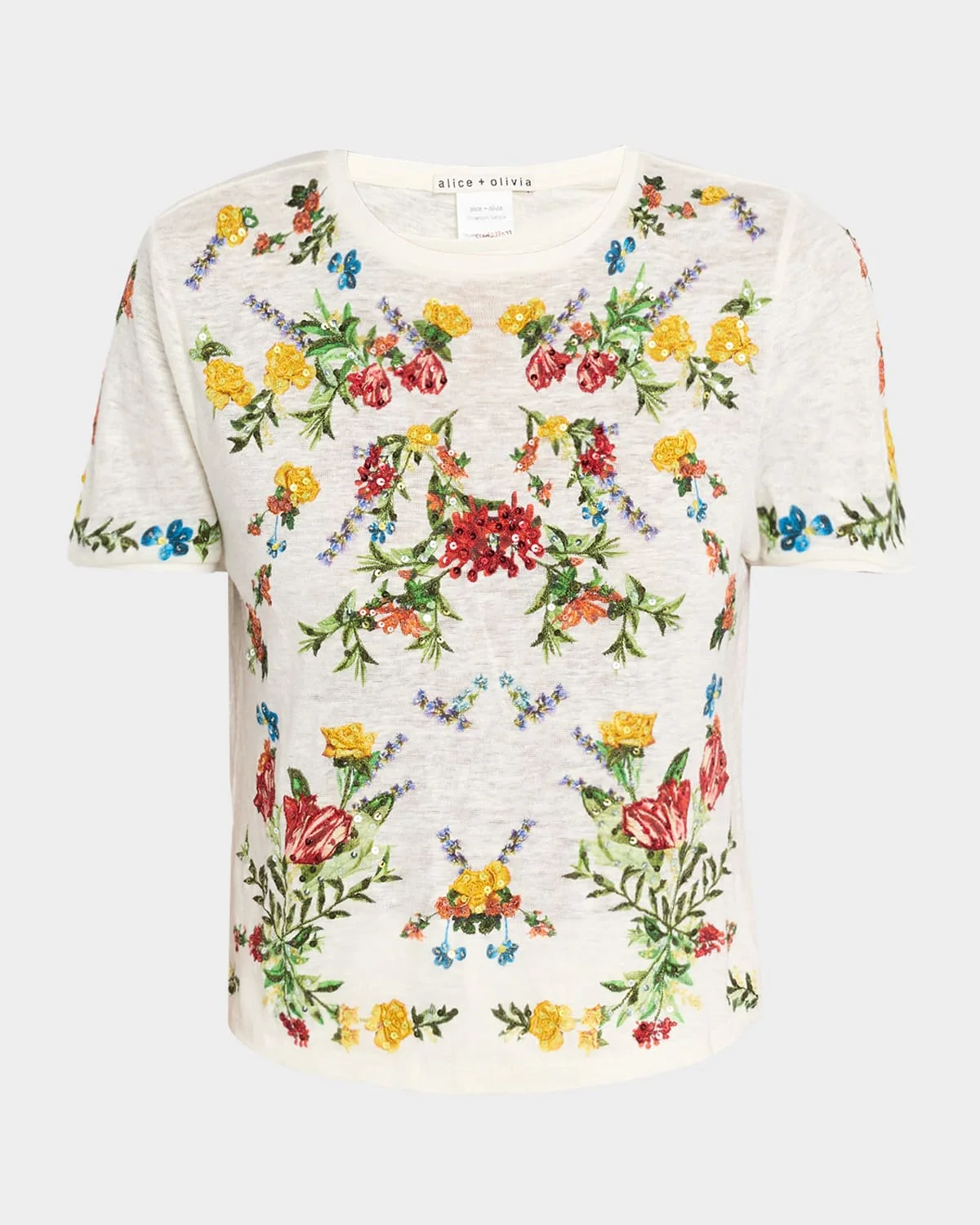 Cindy Embellished Crop Top - 1