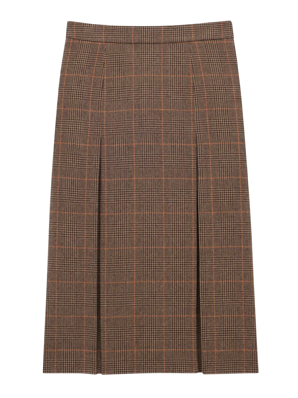 Prince Of Wales Wool And Cashmere Midi Skirt - 2