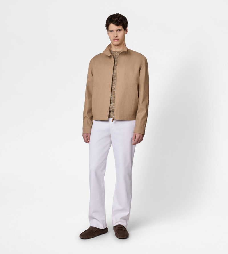Tod's JACKET IN LINEN - BEIGE outlook