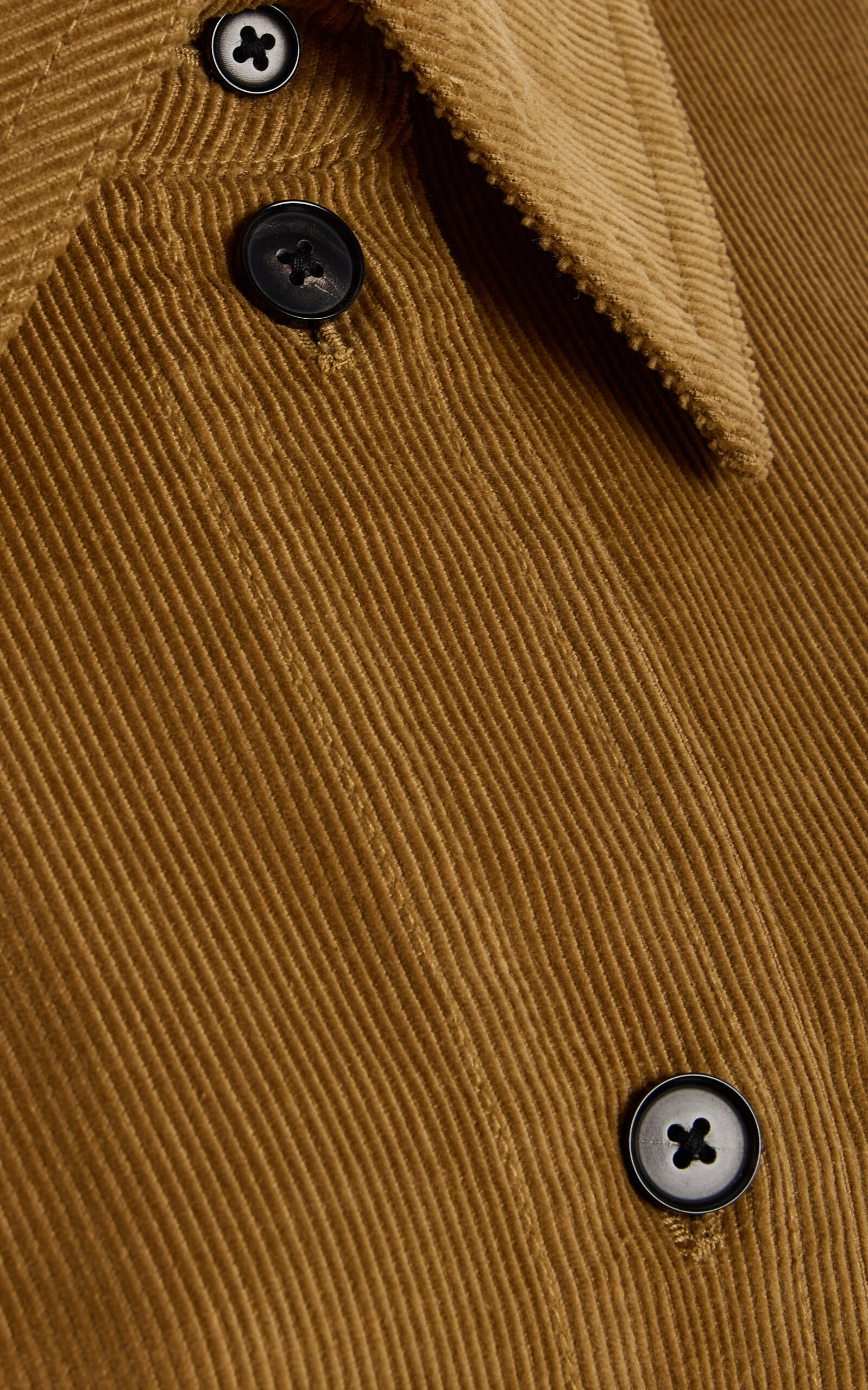 Cotton Corduroy Overshirt tan - 5