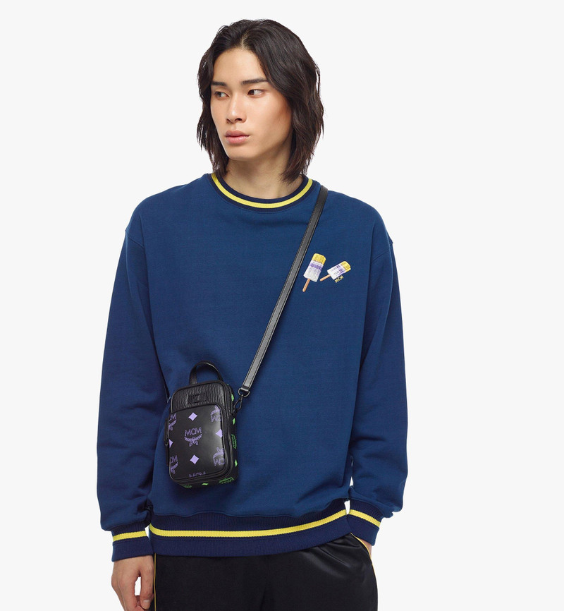 MCM MCM Tech Crossbody in Color Splash Logo Leather outlook