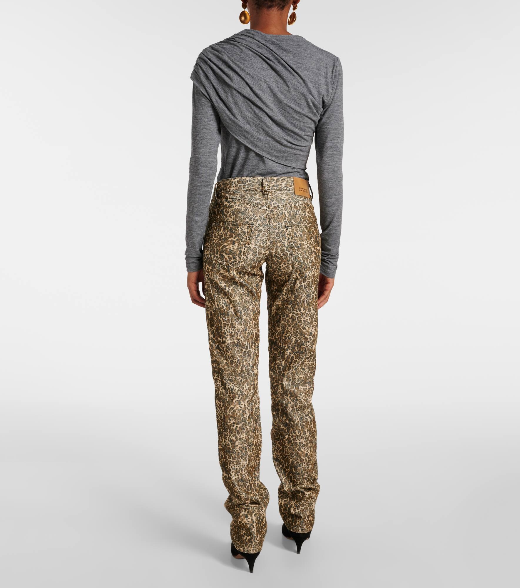 Ferni cotton corduroy straight pants - 3