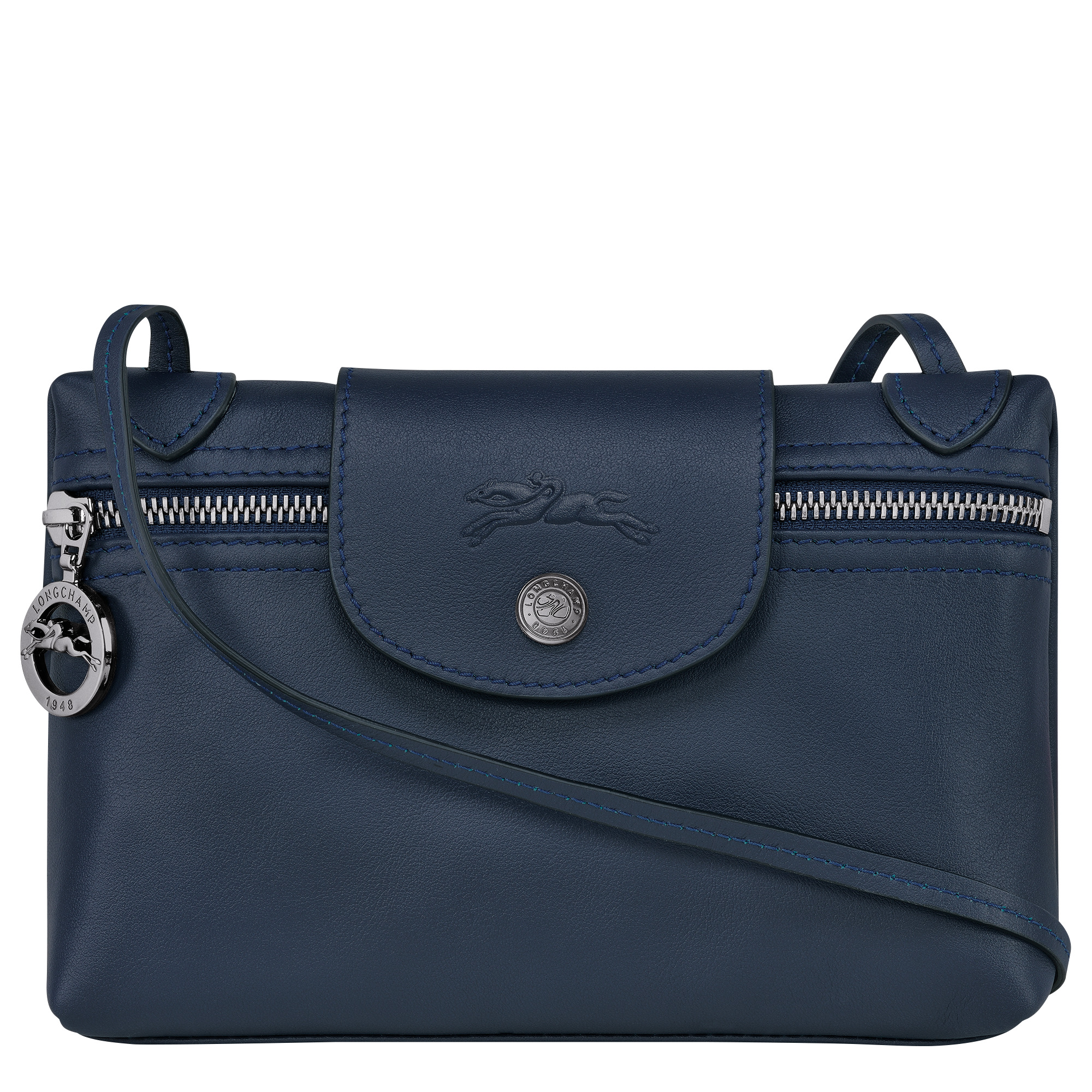 Longchamp Le Pliage Neo Blue Polyester Shoulder Bag In Black