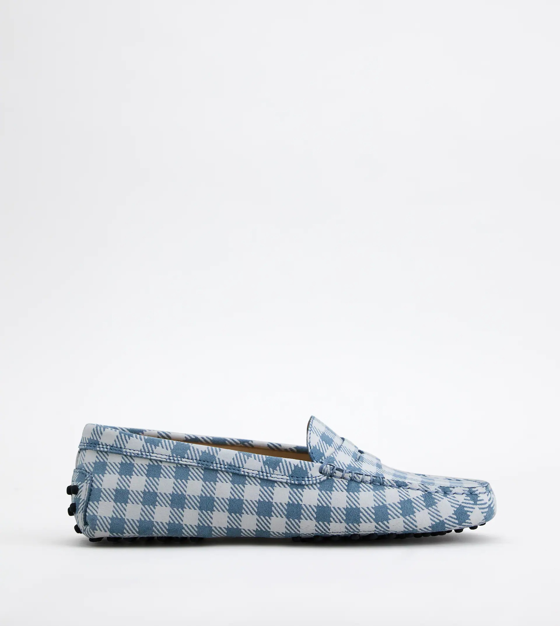 GOMMINO DRIVING SHOES IN LEATHER - LIGHT BLUE - 1