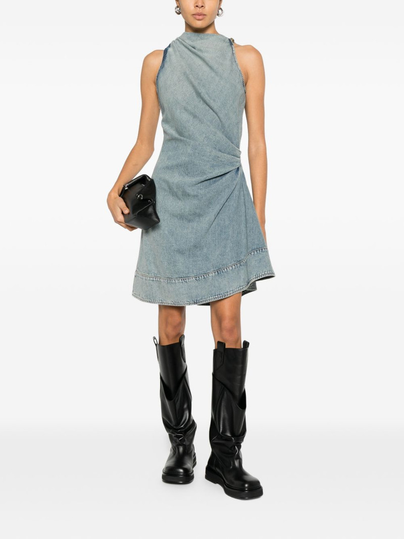 Alexander McQueen draped sleeveless midi dress outlook