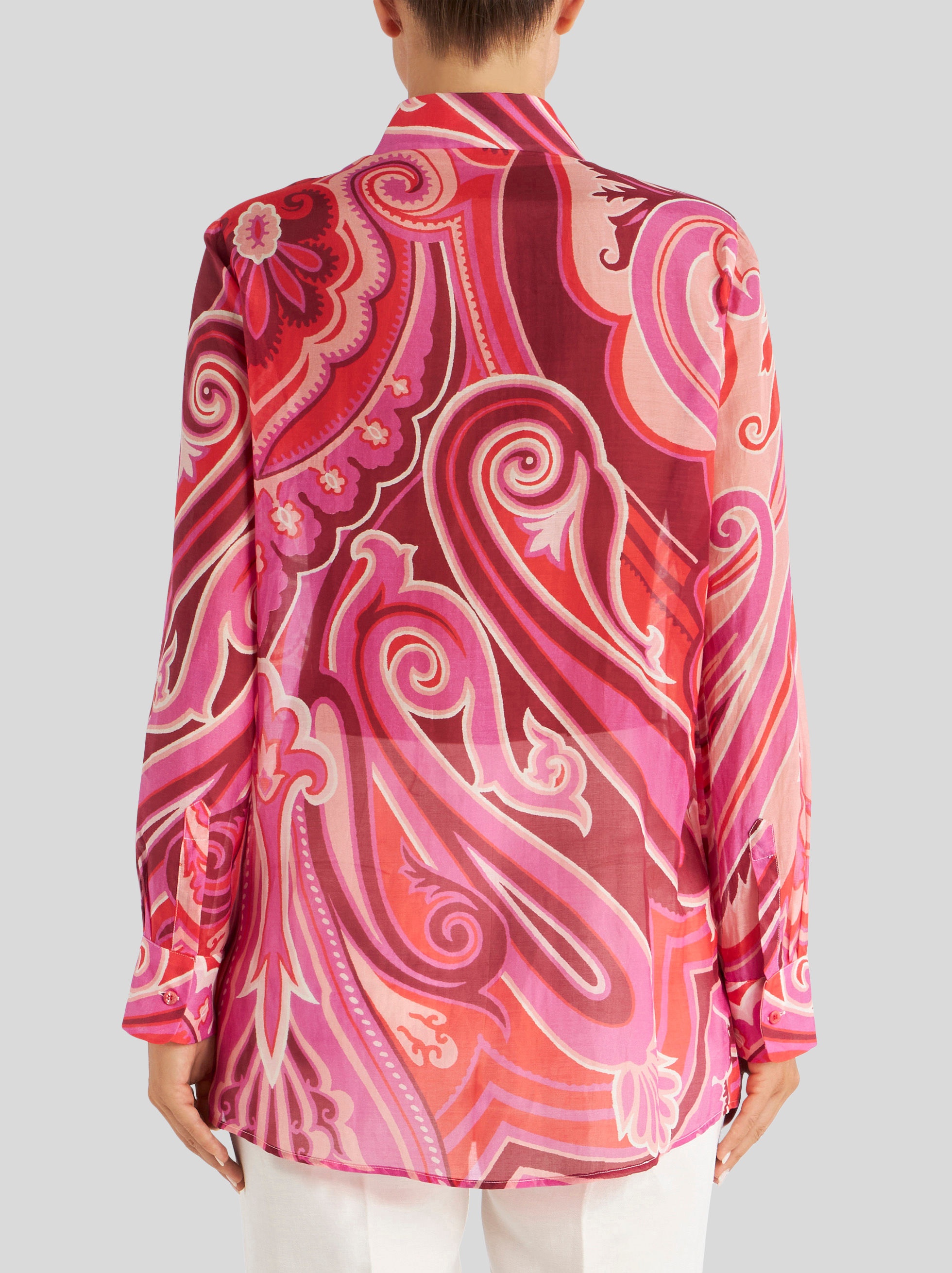 PAISLEY COTTON AND SILK SHIRT - 4