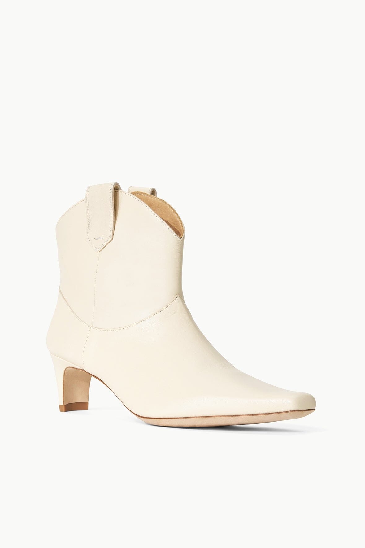 STAUD WESTERN WALLY ANKLE BOOT CREAM - 3