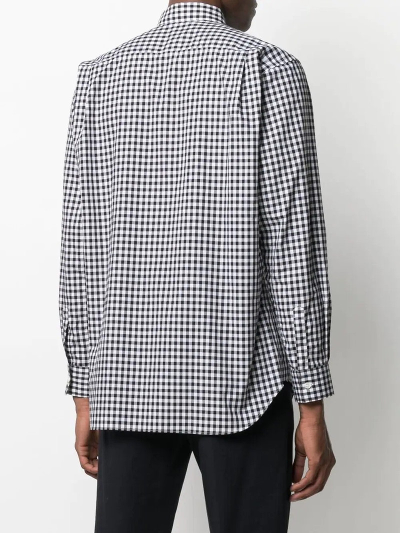 check-print cotton shirt 4