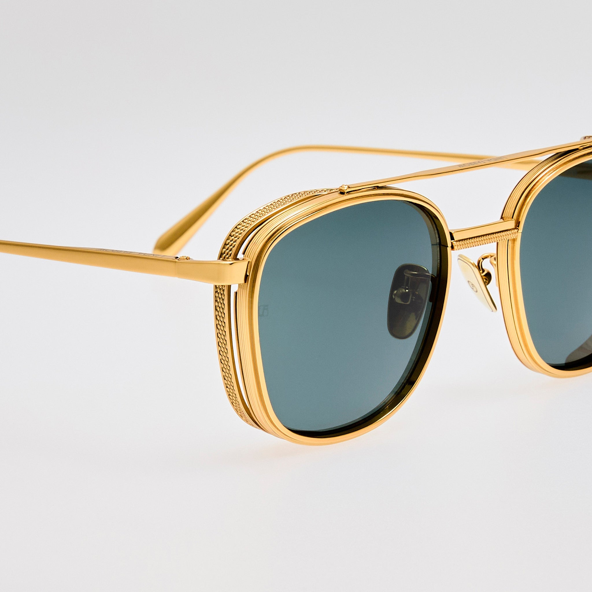 Varo Sunglasses in  Green and Gold - 3