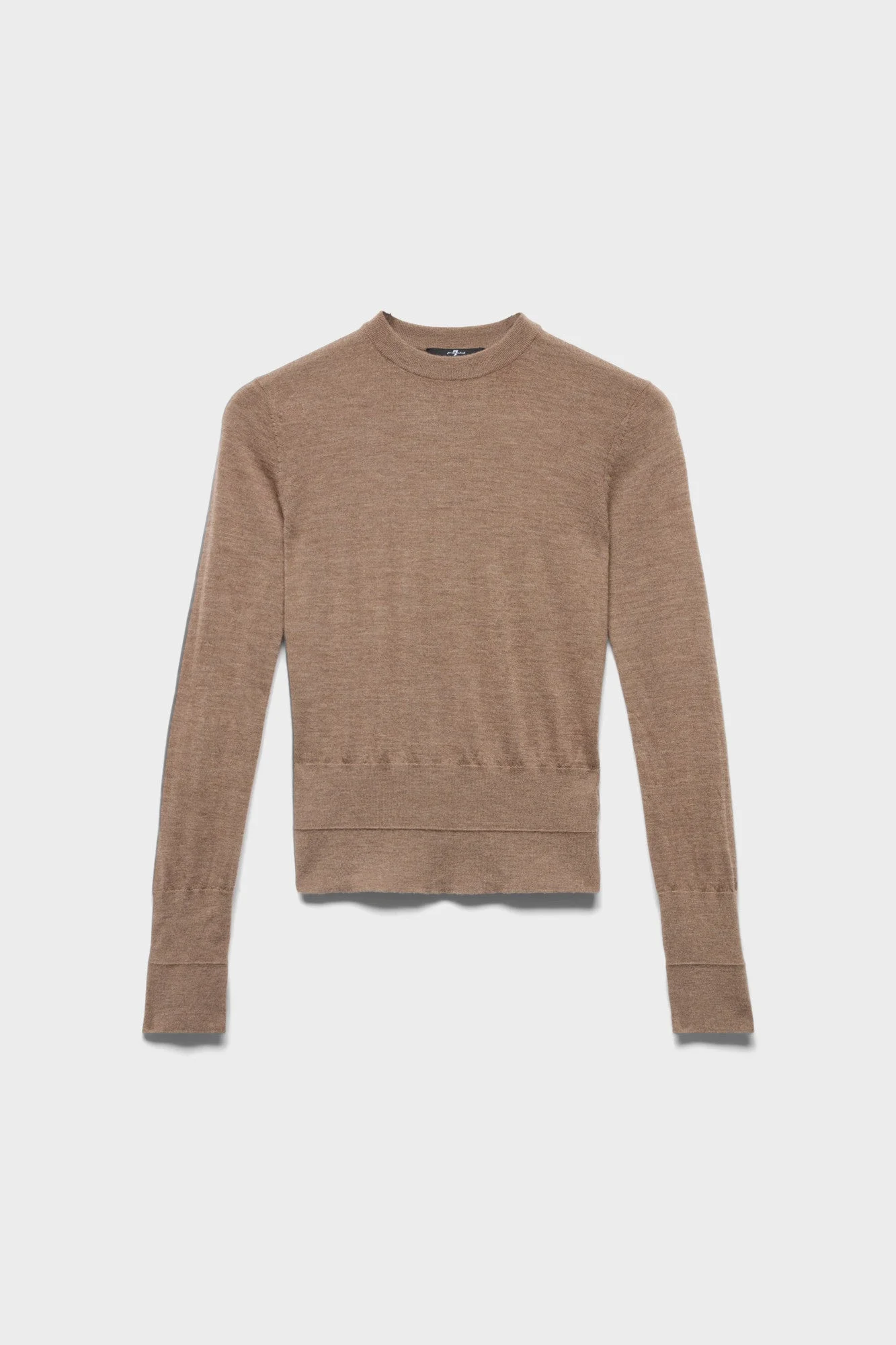 DOUBLE RIB CREWNECK SWEATER in Cashmere - 1