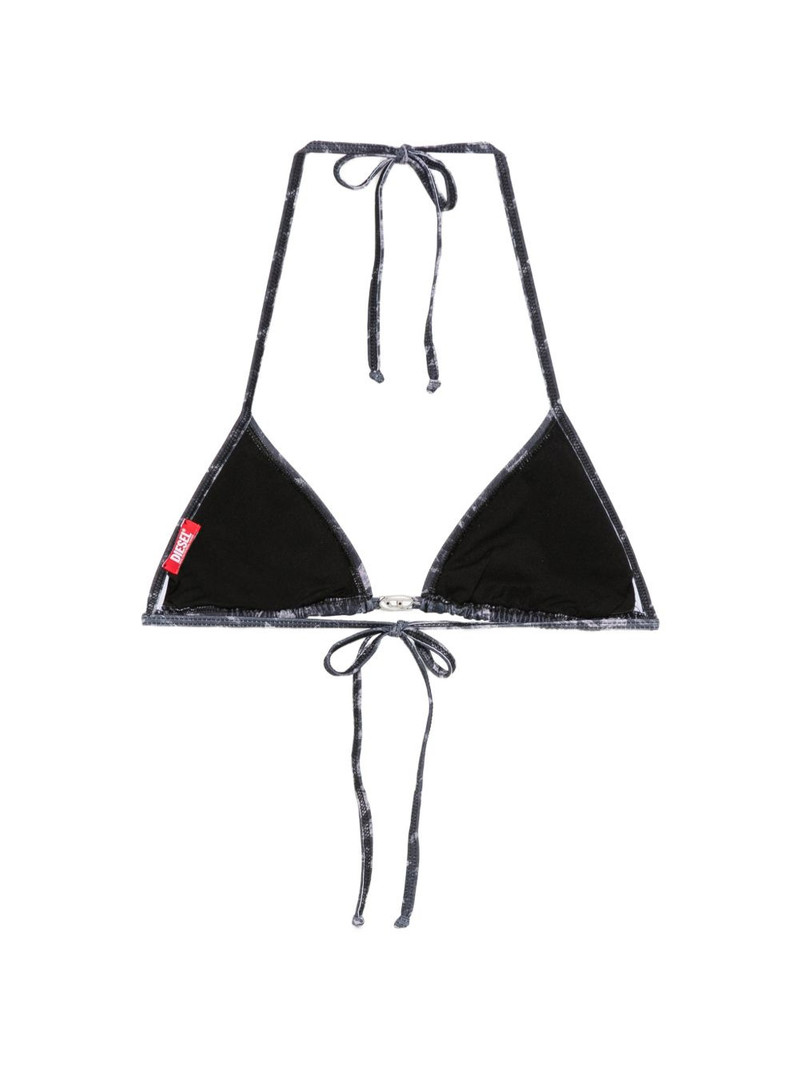 Diesel triangle houndstooth bikini top outlook