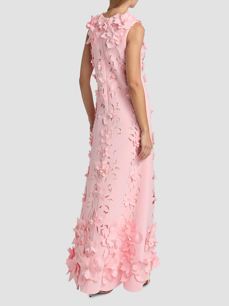 Women's Floral-Appliqué Embellished Gown - Blush 5