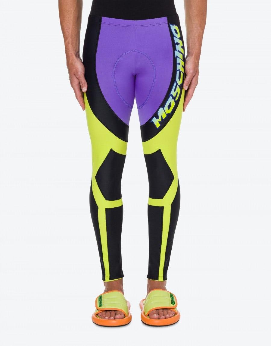 MOSCHINO SURF LOGO LYCRA LEGGINGS - 2