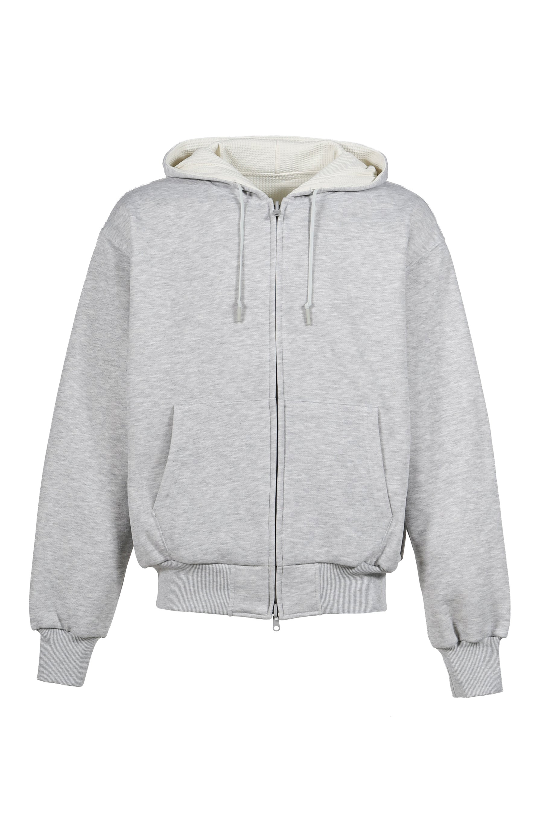 TECH SWEAT DOUBLE FACE PARKA / HEATHER GRY - 1