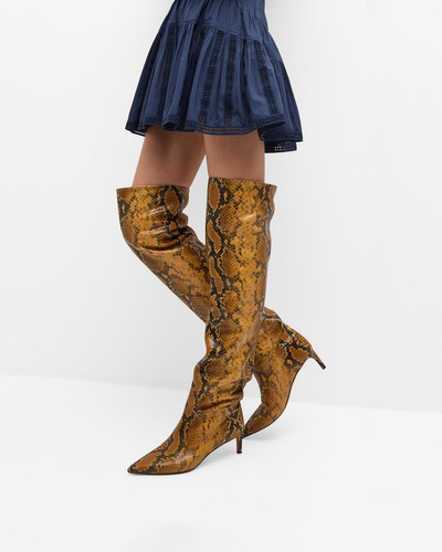 ULLA JOHNSON Carolina Embossed Over-The-Knee Boots outlook