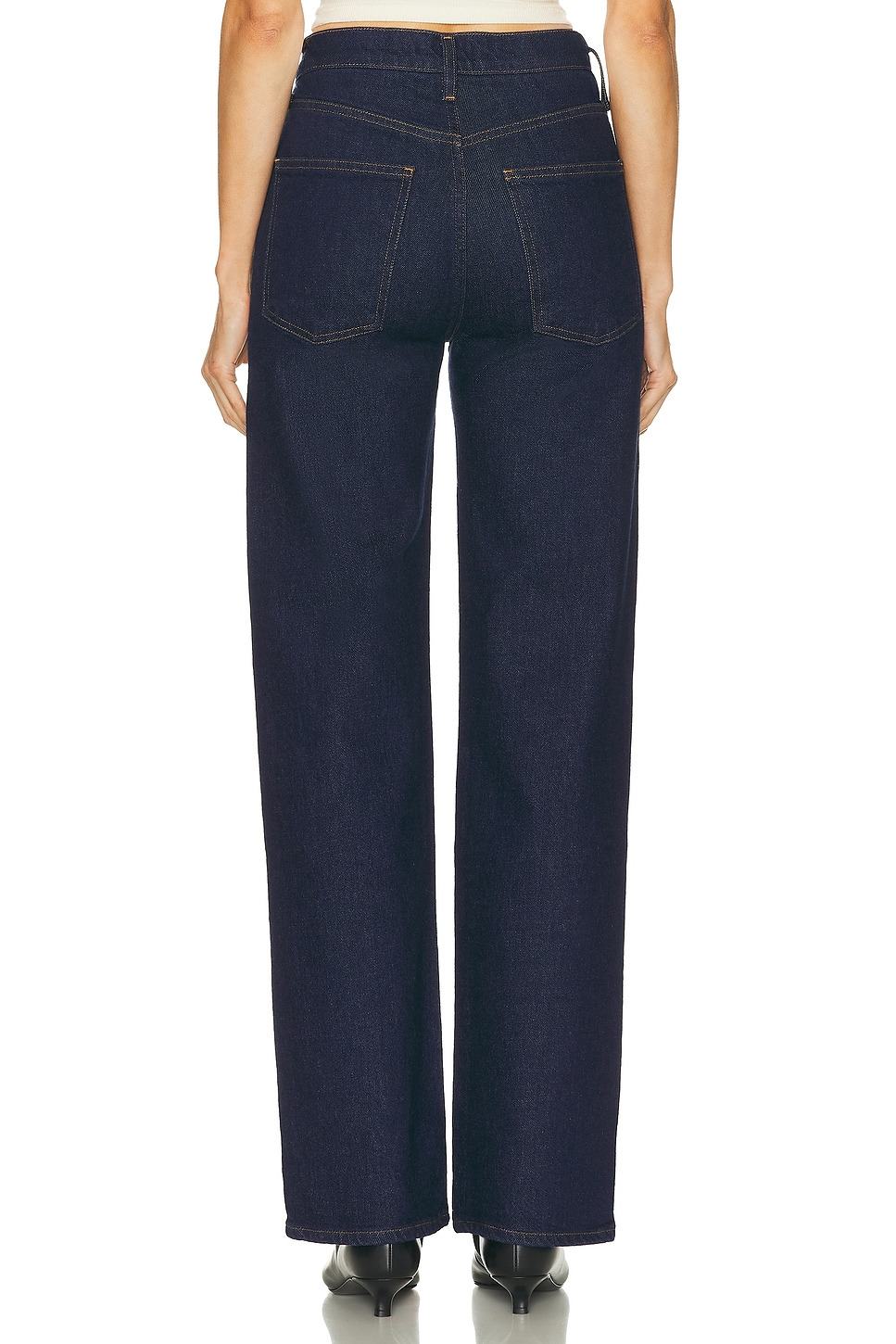 Harper Mid Rise Relaxed Straight Jeans - 4