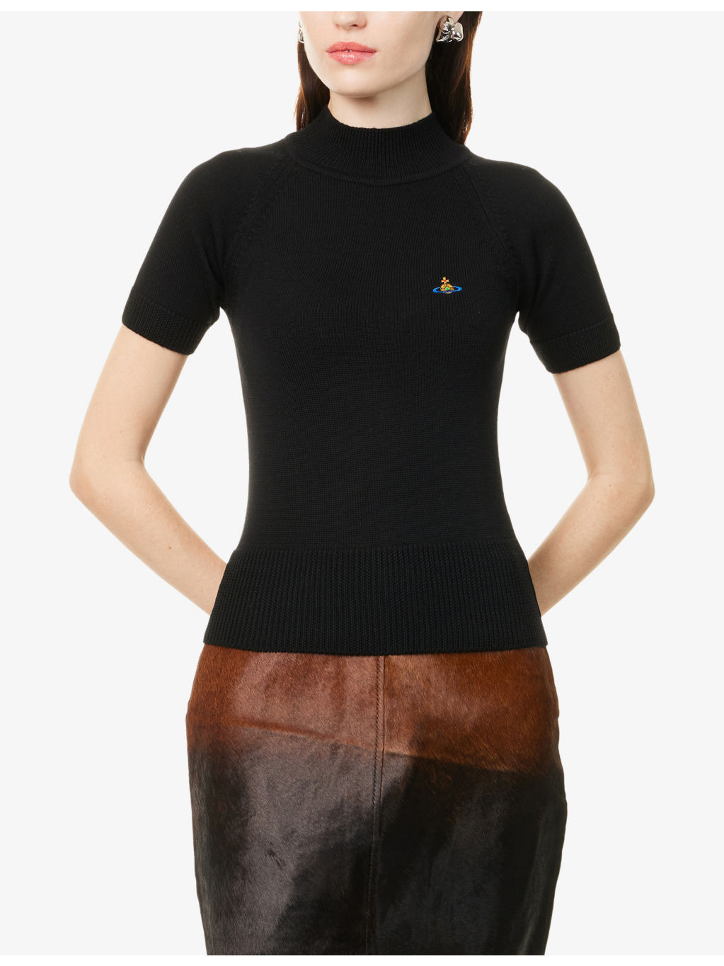 Bea high-neck wool top - 3