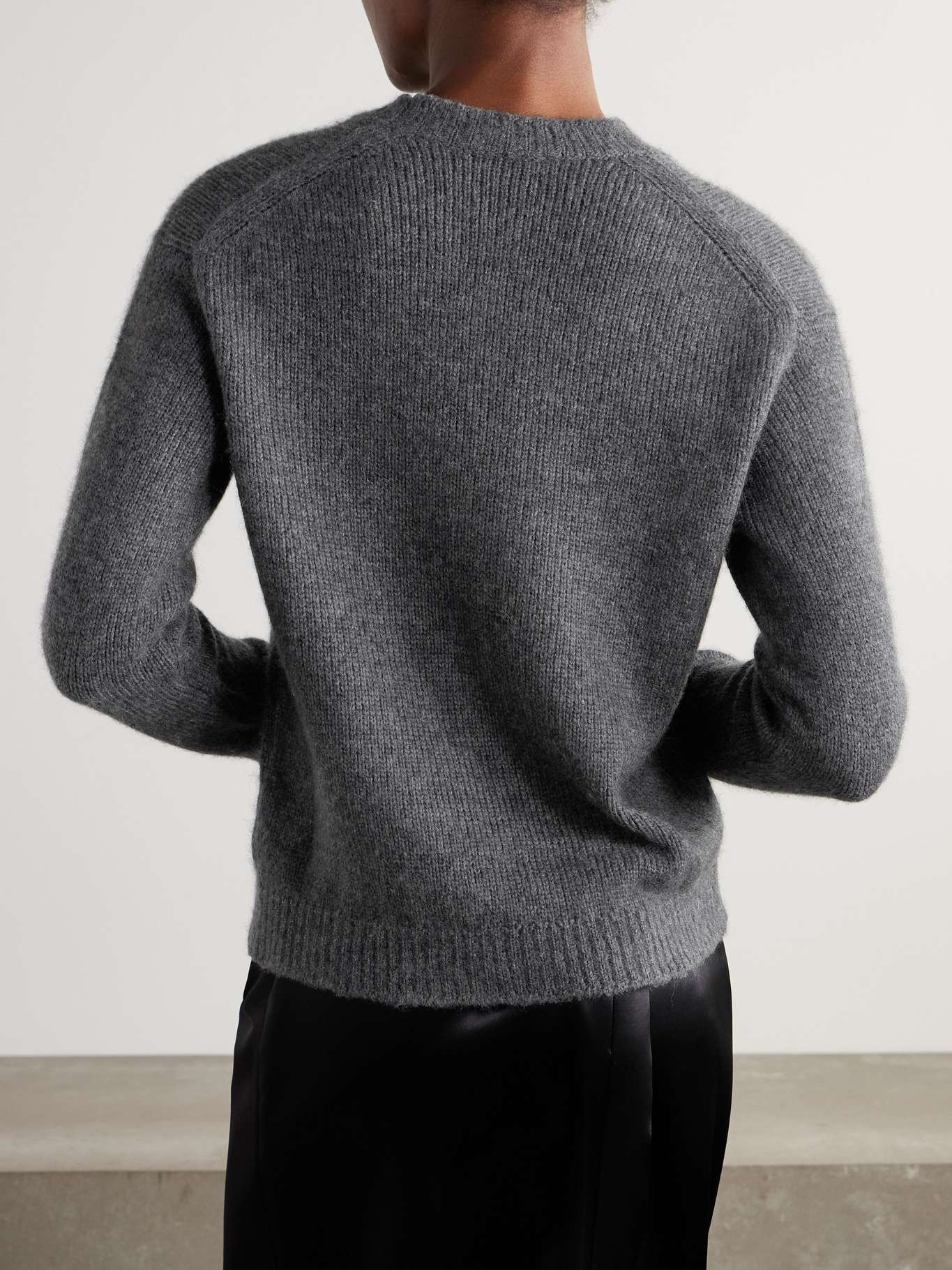 Harini brushed-cashmere sweater Gray - 3