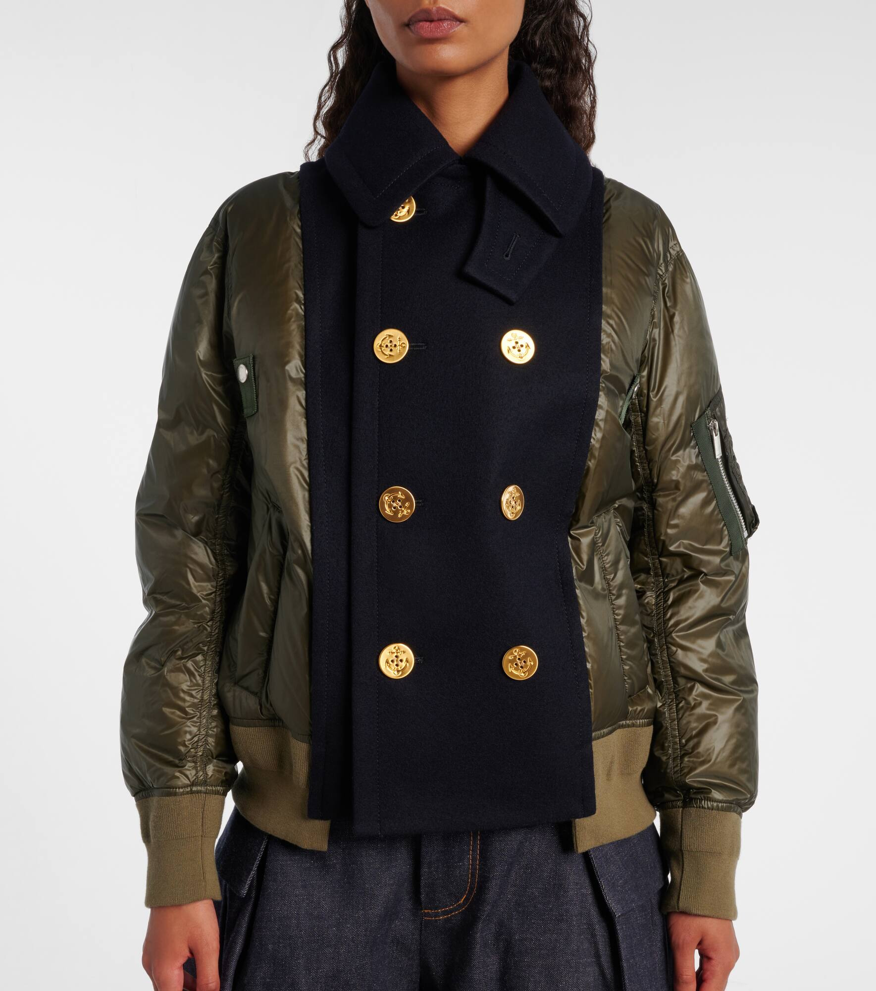 Double-breasted down jacket - 5