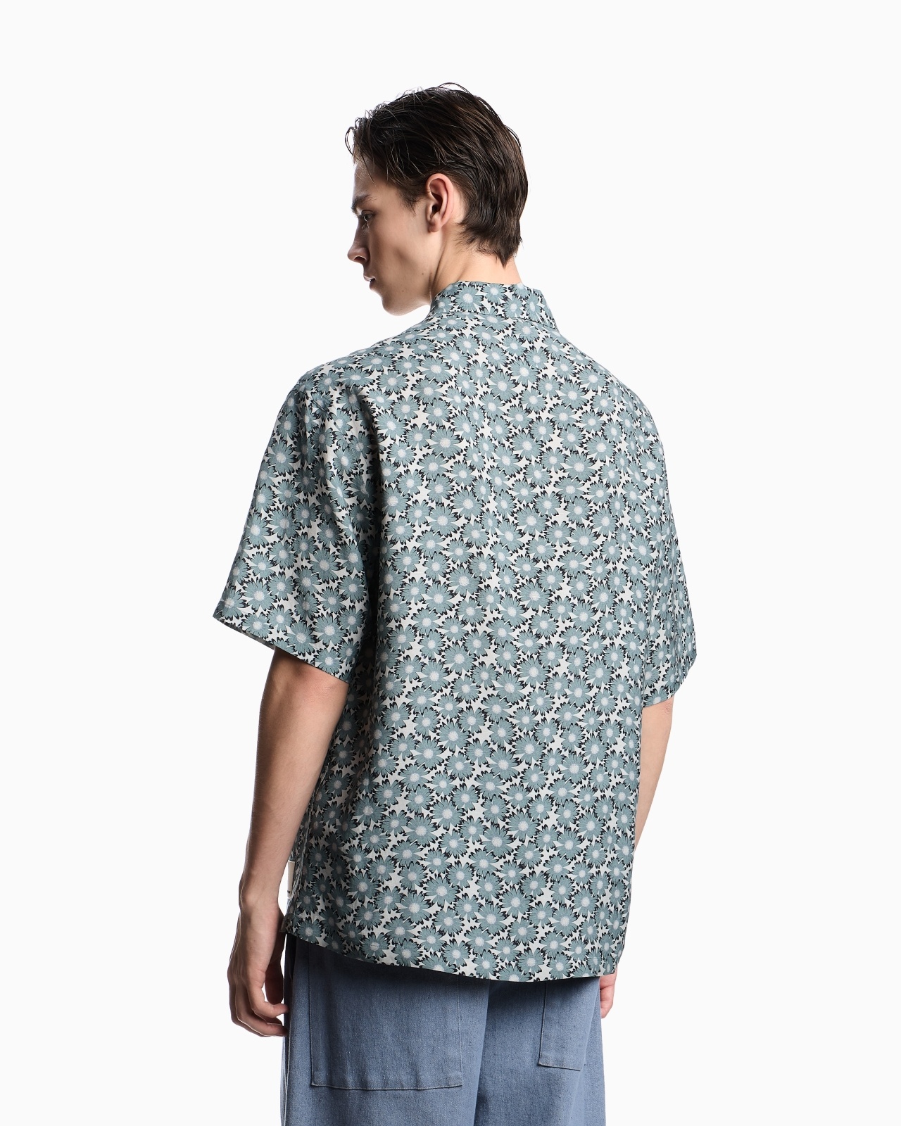 SHORT-SLEEVED VISCOSE-BLEND SHIRT WITH ALL-OVER PRINT FROM THE PEACE CAPSULE COLLECTION - 3