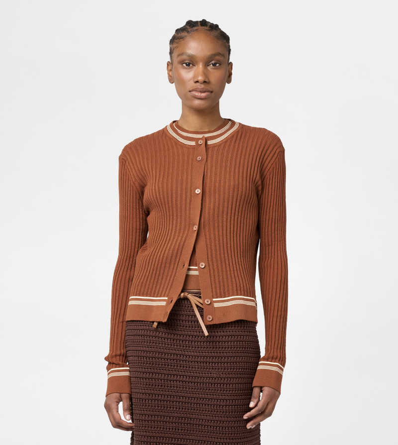 Tod's CARDIGAN IN COTTON - ORANGE outlook