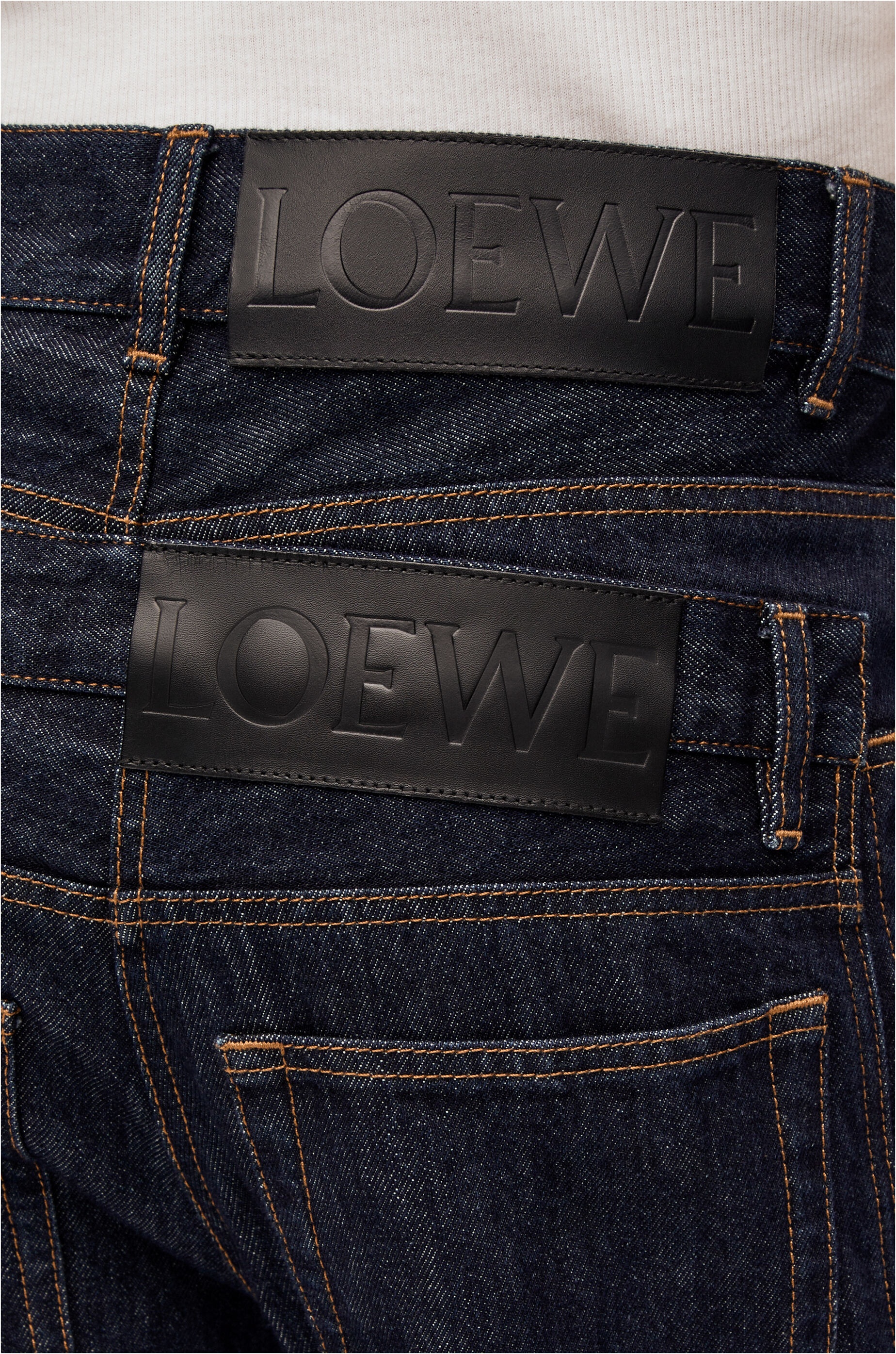 Trompe l'oeil jeans in denim - 5