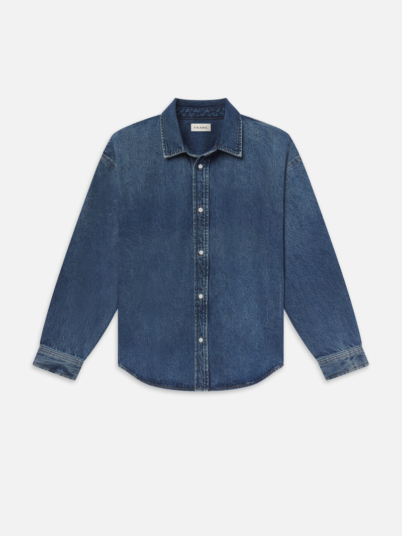 Relaxed Heavy Denim Shirt in Dreams 1