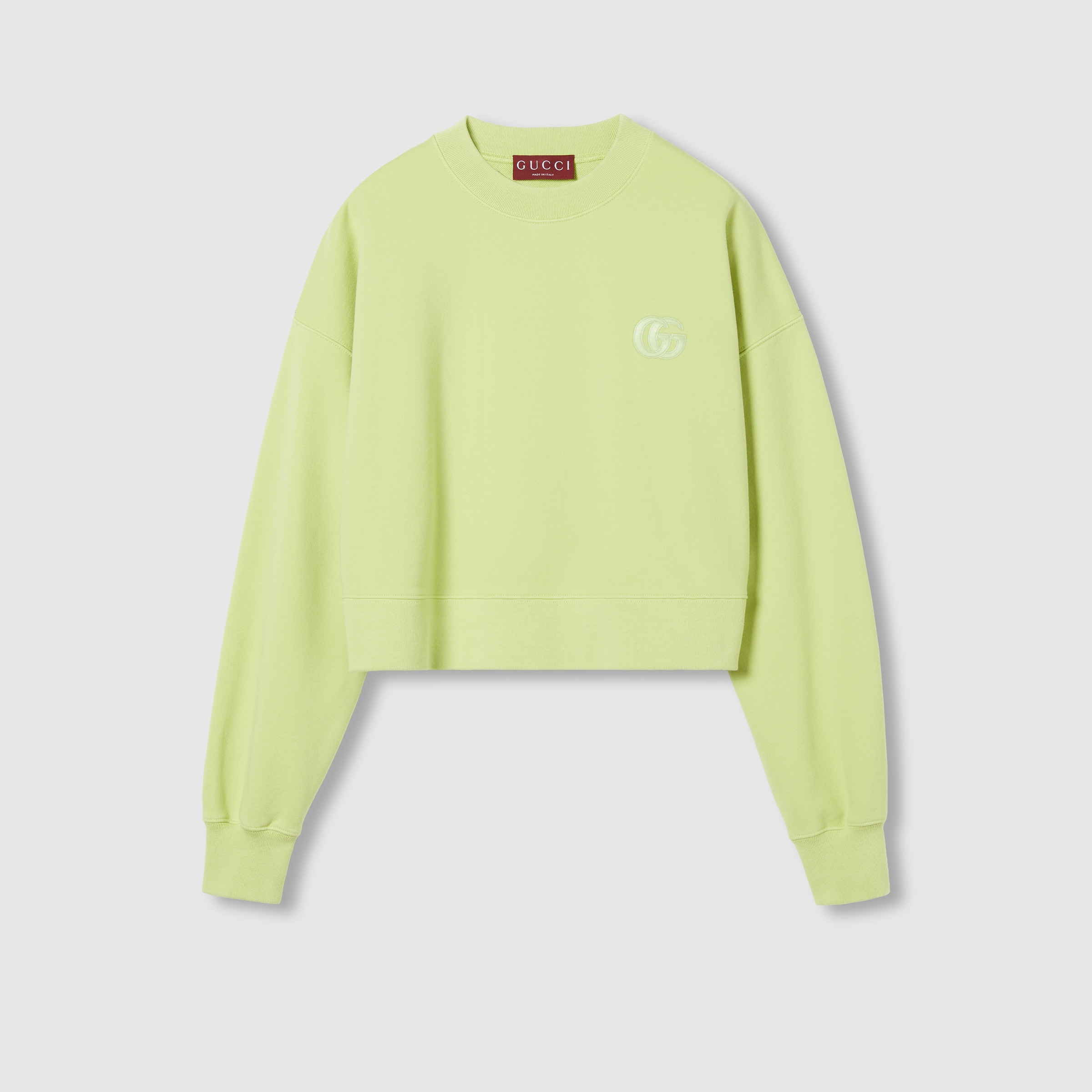 Embroidered cotton jersey sweatshirt - 1