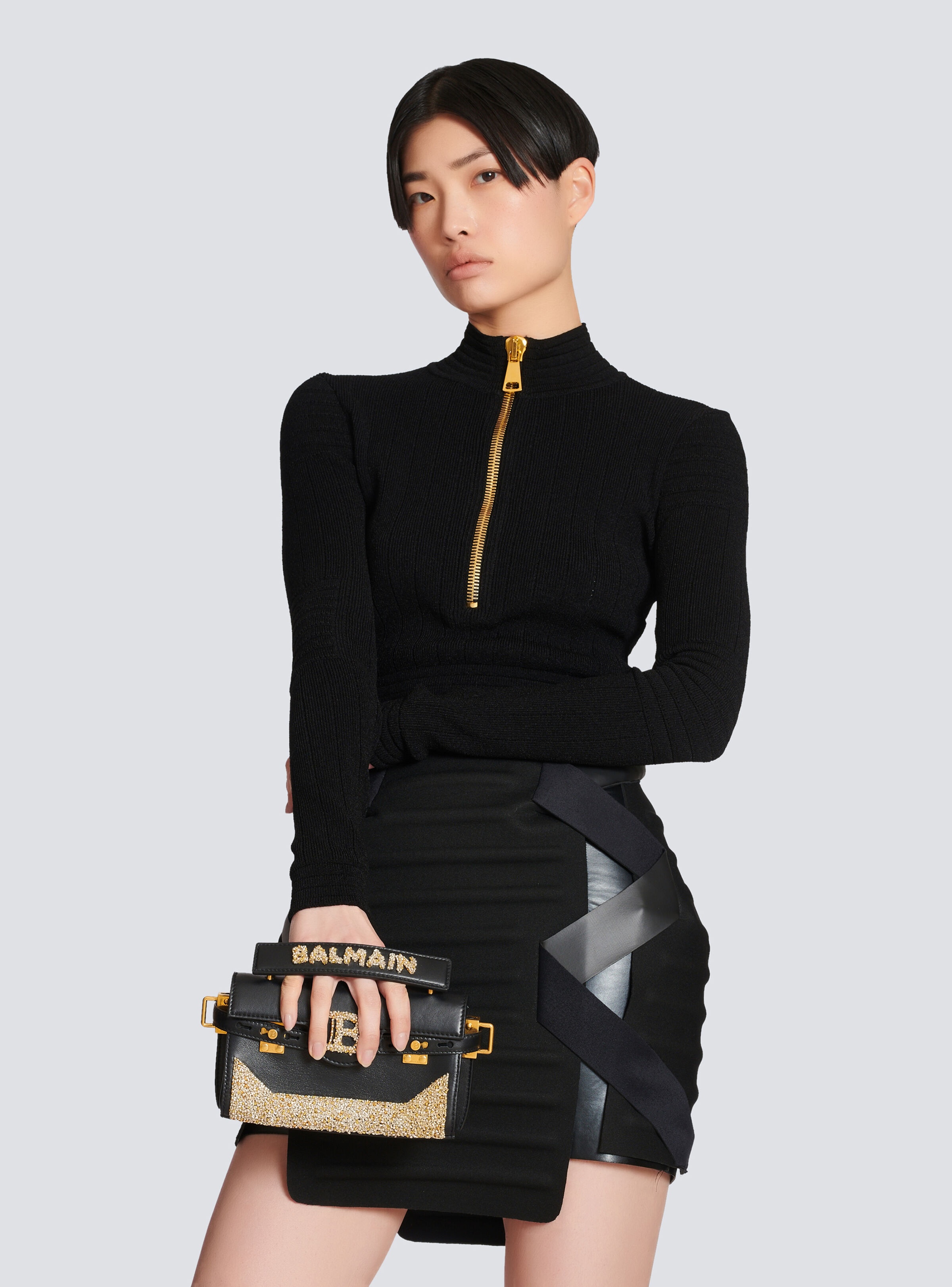 B-Buzz 19 bag in embroidered leather - 8