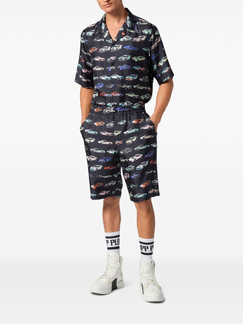 PHILIPP PLEIN Cool Kid Cars Racing shorts outlook
