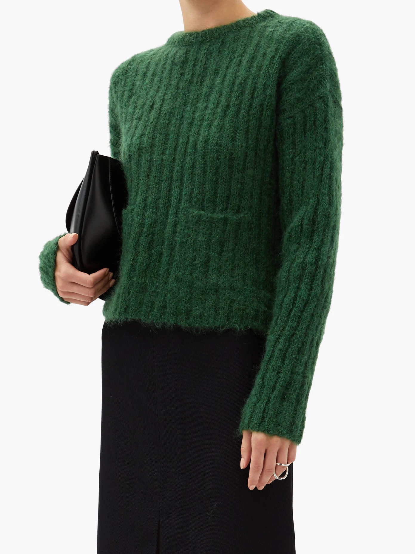 Ribbed mohair-blend sweater - 2