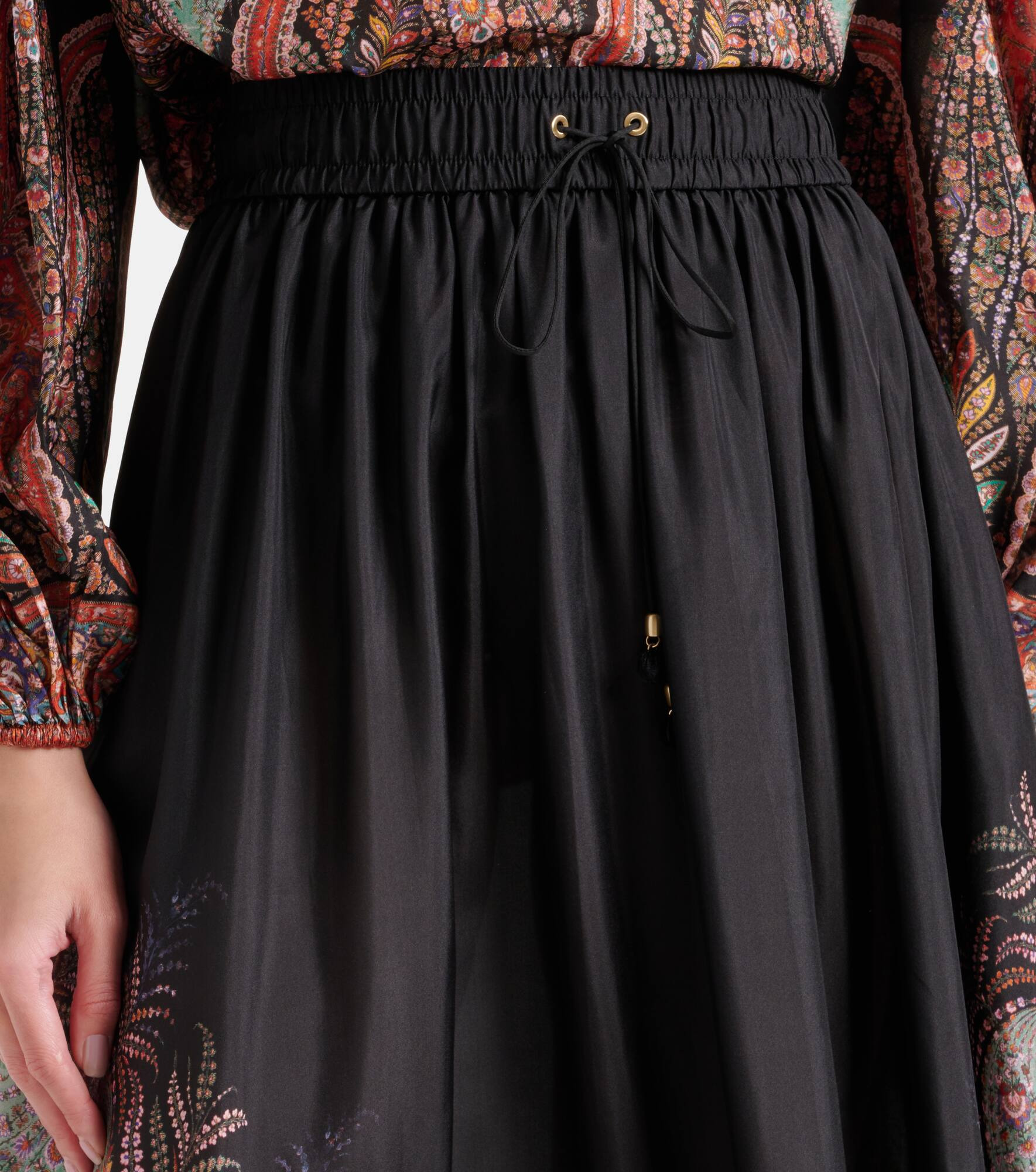 Rhiannon ruffled silk maxi skirt - 4