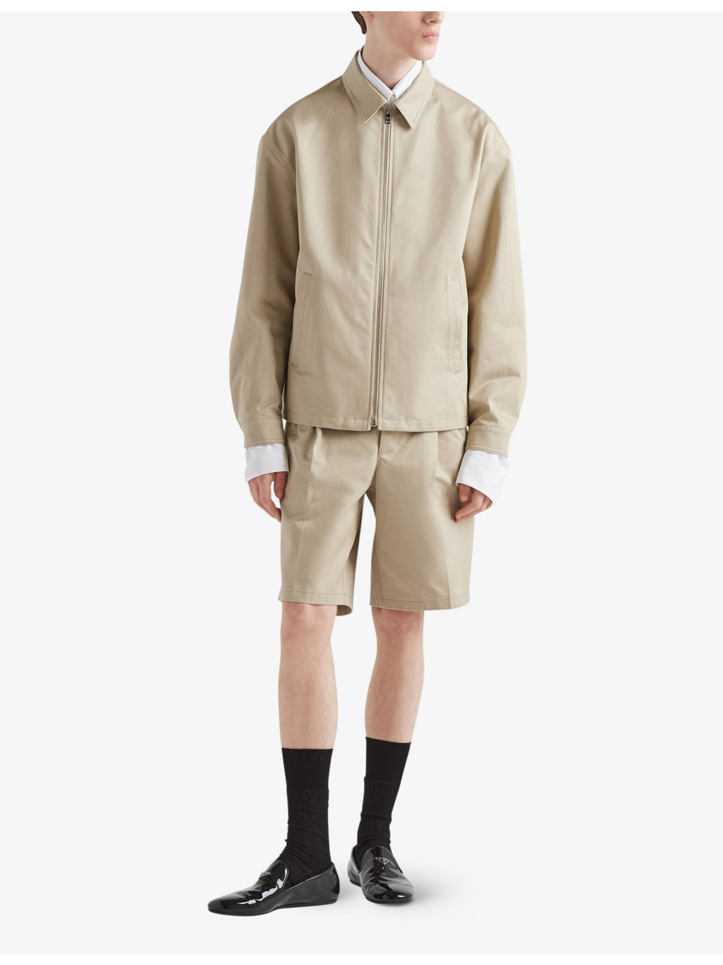Brand-patch regular-fit cotton jacket - 2