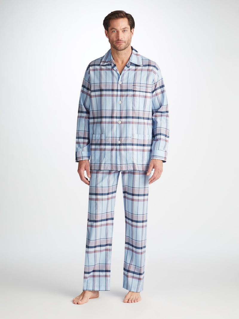 Men's Classic Fit Pajamas Barker 38 Cotton Blue - 2