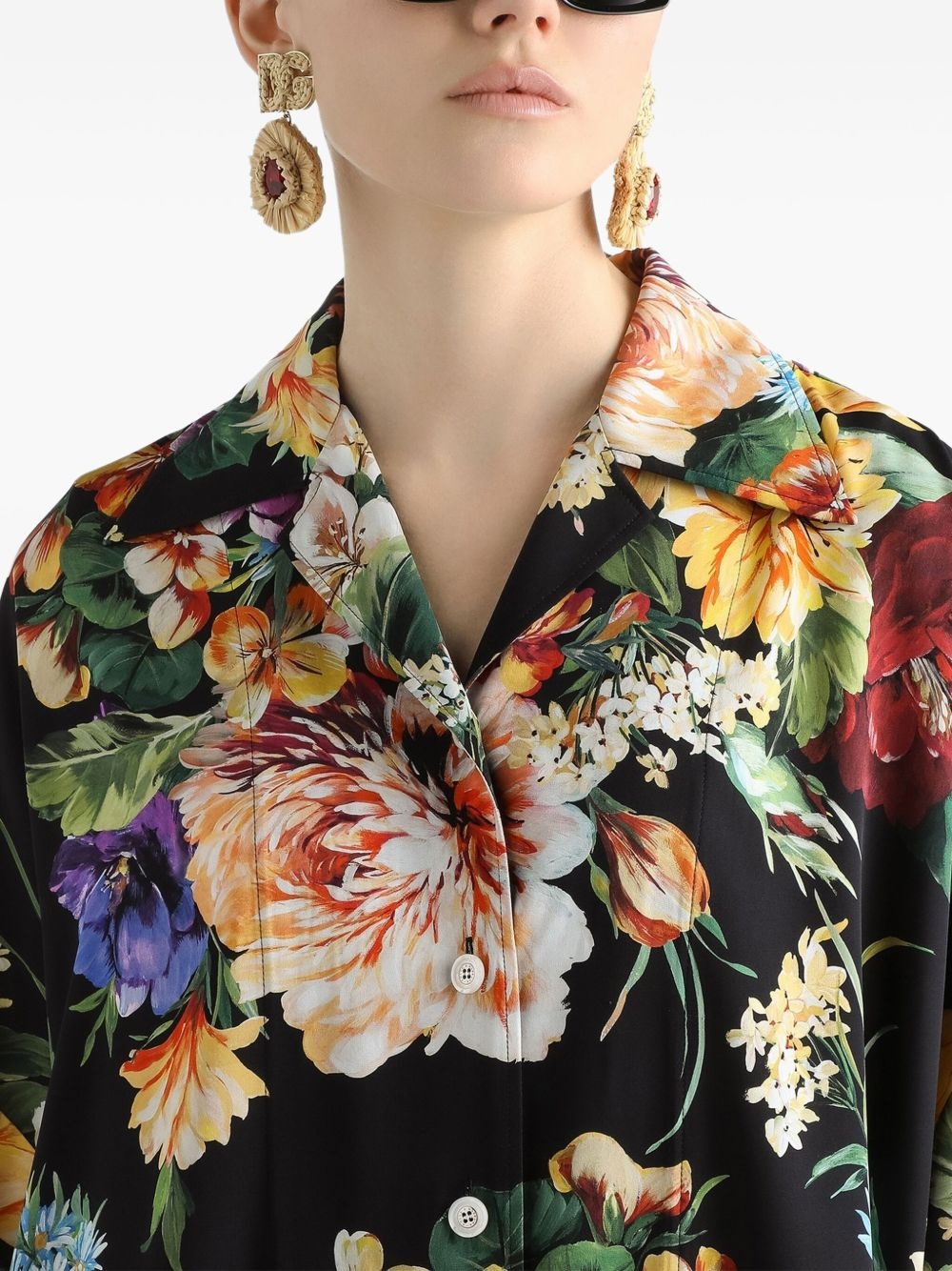 floral-print shirt - 4