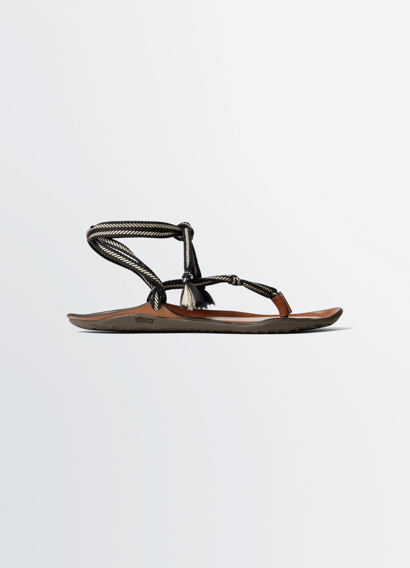 VIBRAM SANDALS IN LEATHER 1