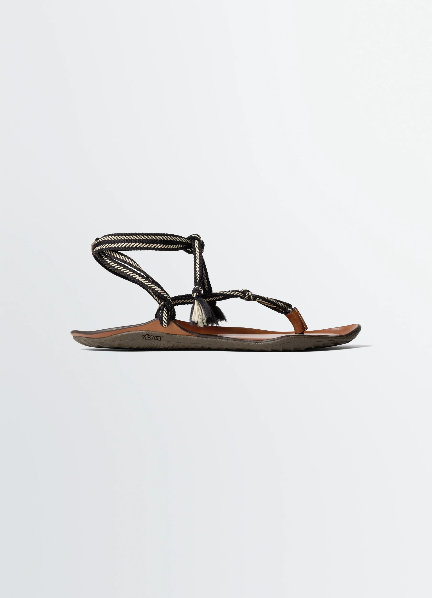 VIBRAM SANDALS IN LEATHER - 1