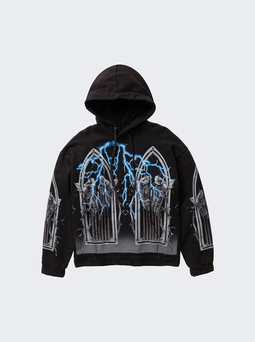 Engine Hooded Pullover Coal - 1