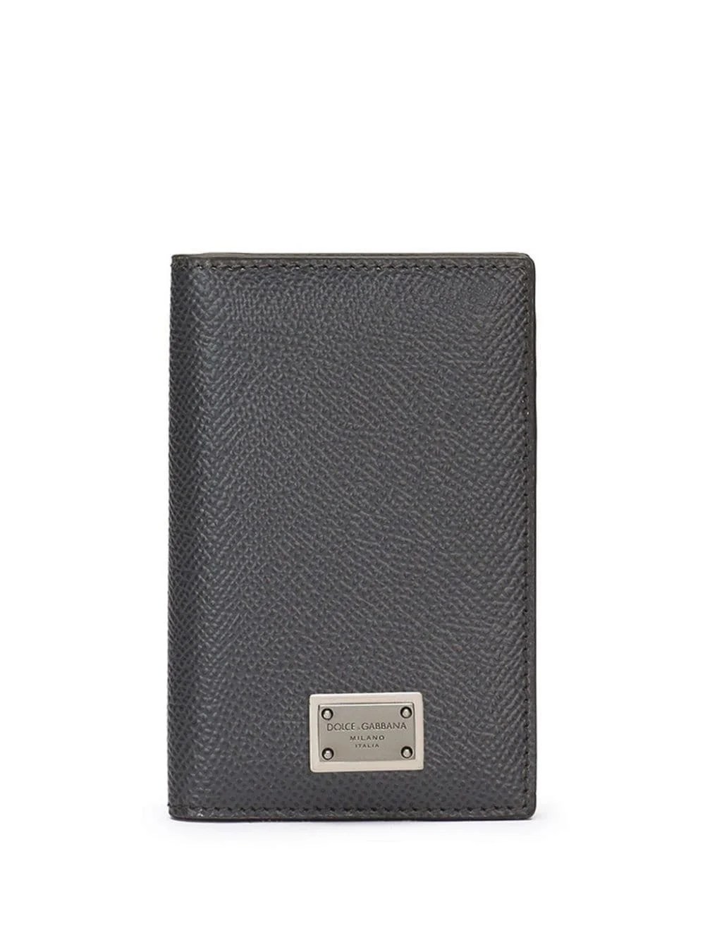 logo-plaque leather cardholder - 1