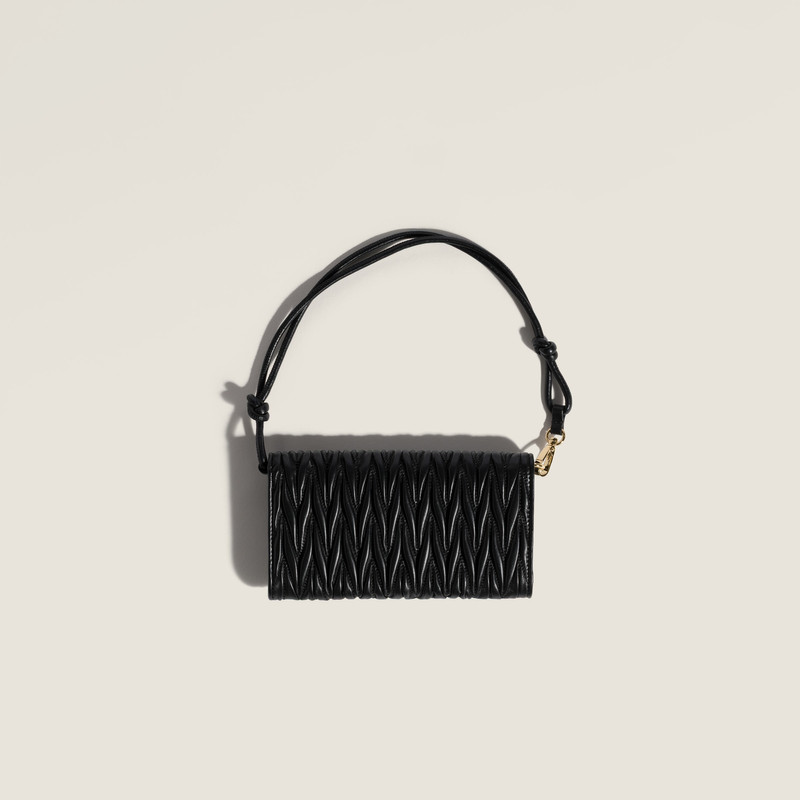Matelassé nappa leather wallet 3