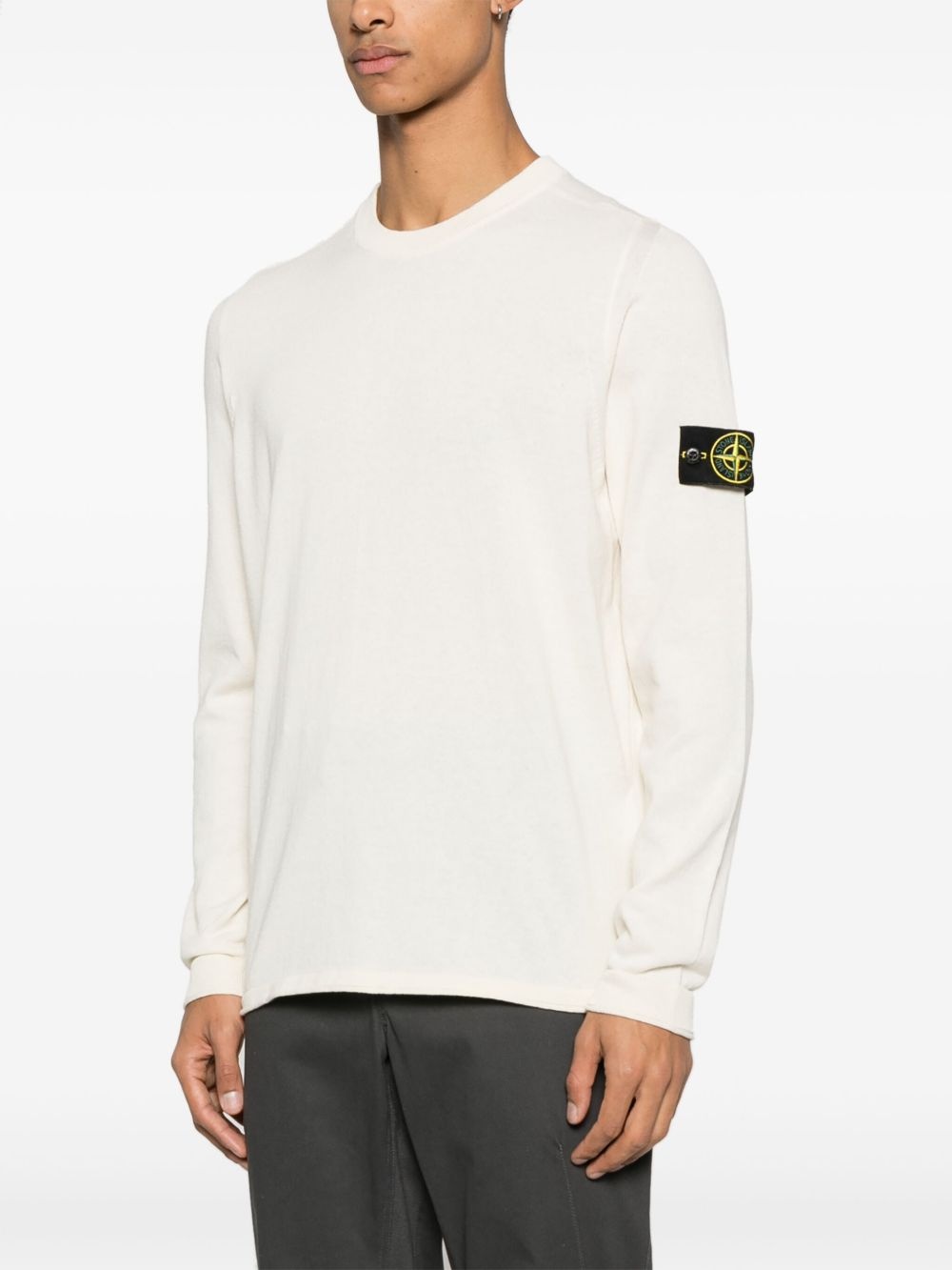 Compass-badge sweater - 3