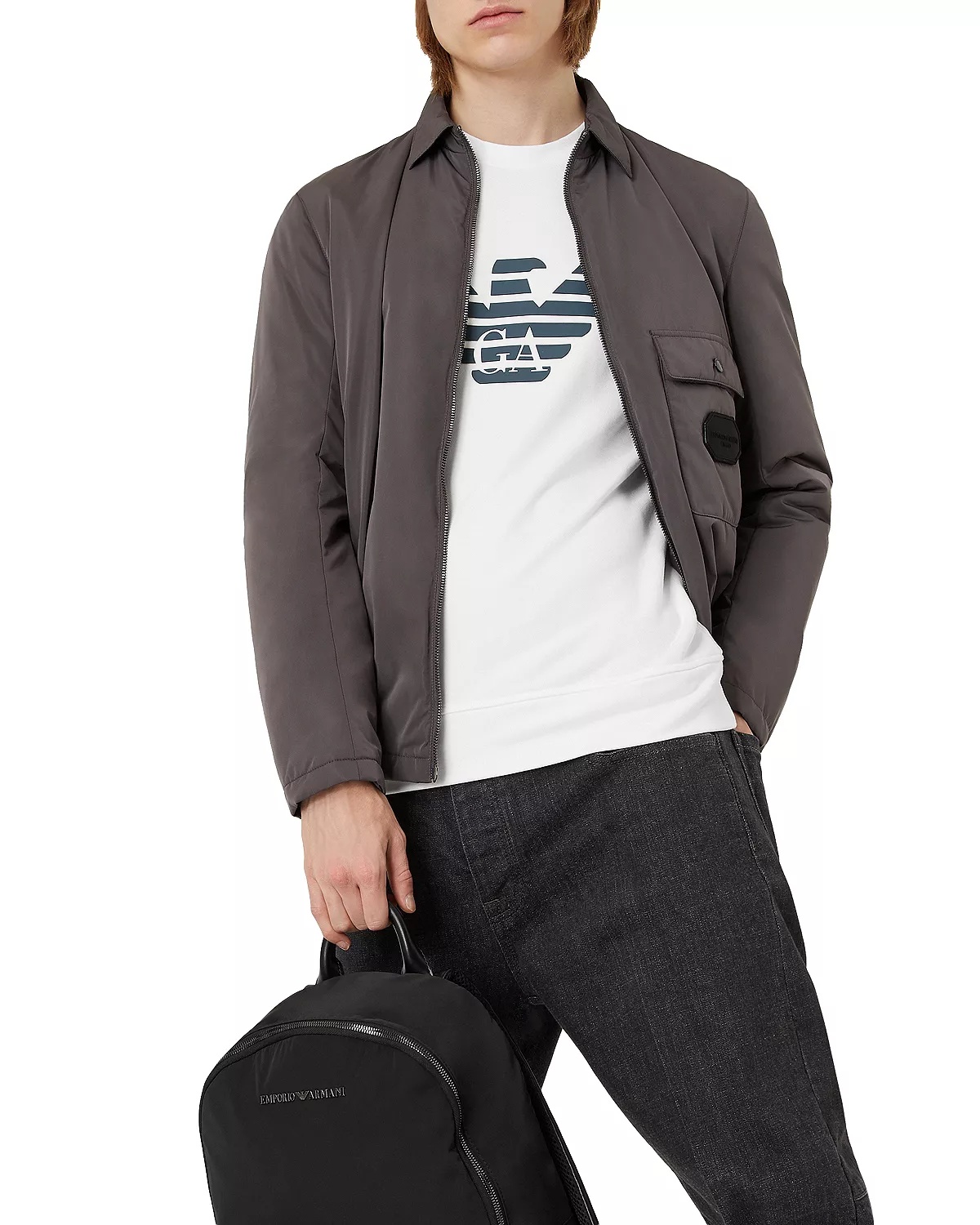 Jersey Fleece Logo Graphic Sweatshirt - 5