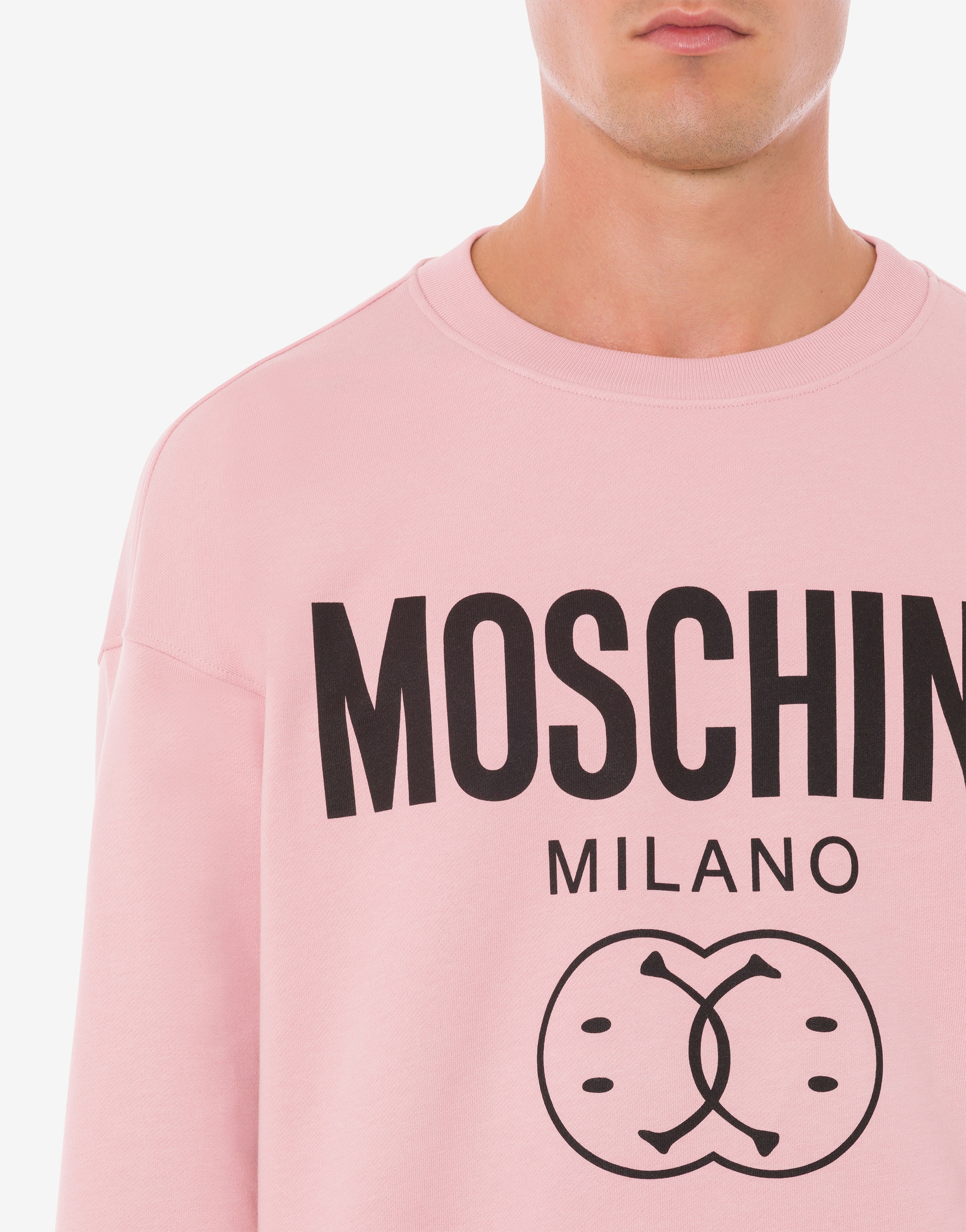 DOUBLE SMILEY® LOGO ORGANIC COTTON SWEATSHIRT - 4