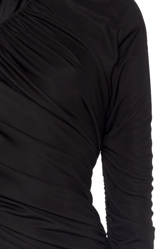 Ruched Jersey Maxi Dress brown - 9