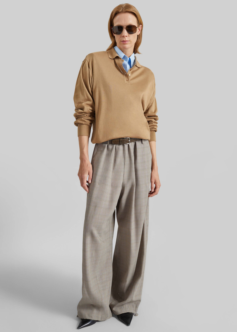 Avallon Padded Knit Polo - Camel 7