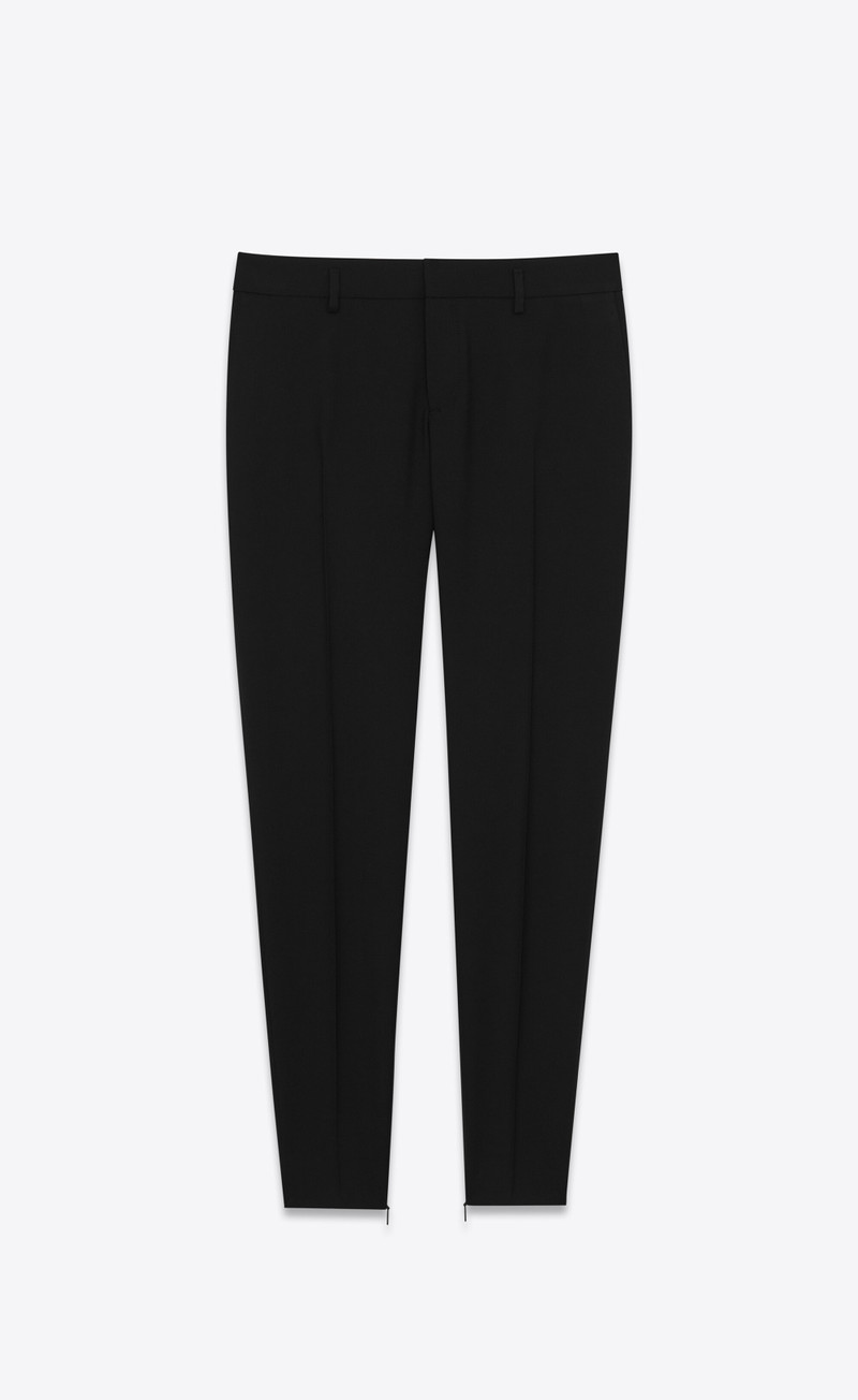 skinny pants in saint laurent gabardine 1
