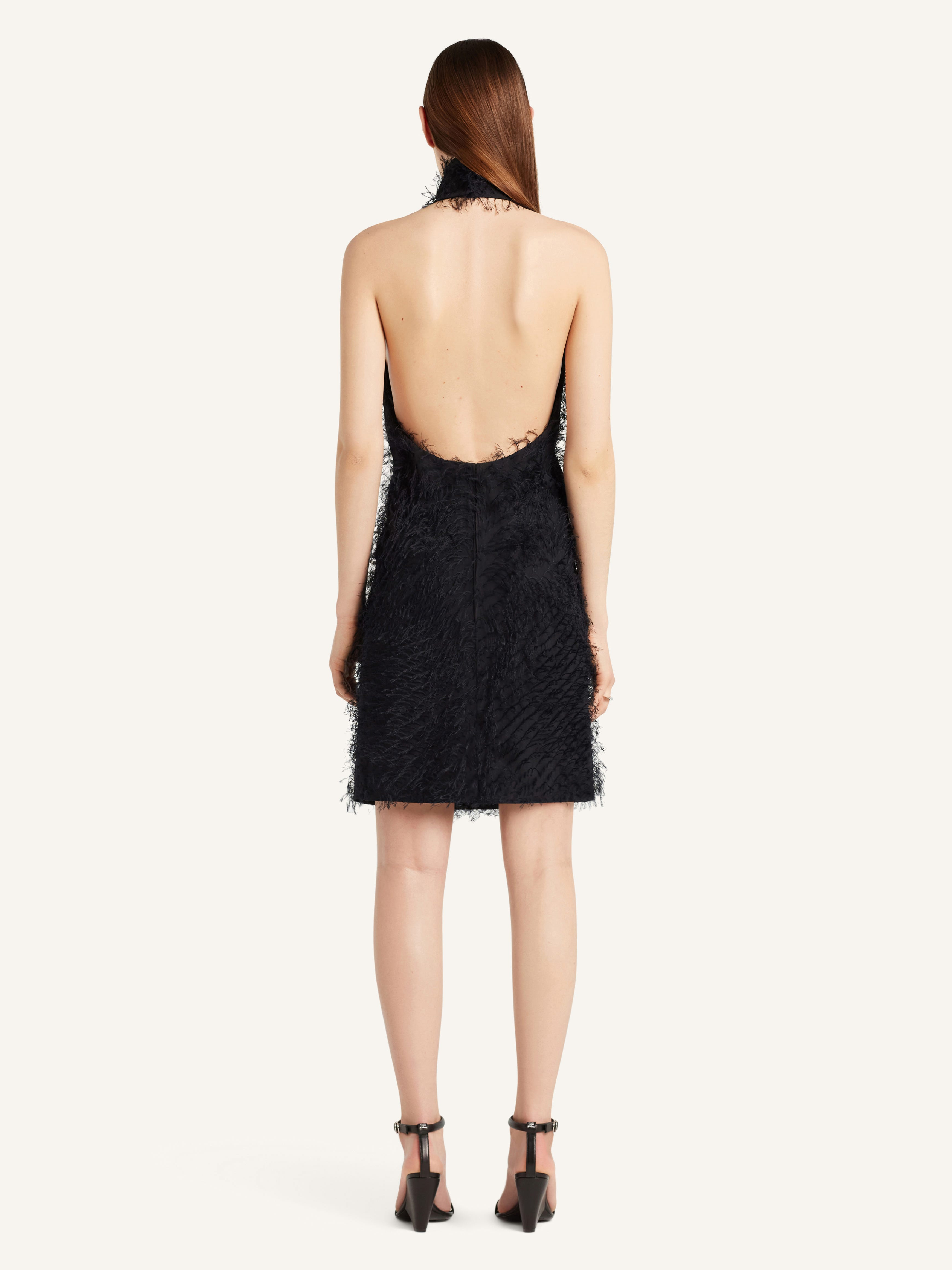 ILLUSION CIRCLE SHIVERING DRESS - 4