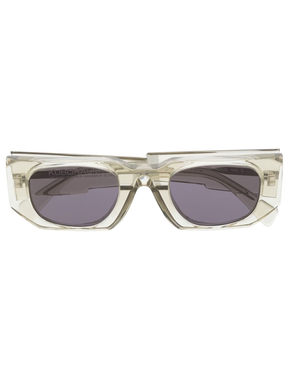 U8 rectangle-frame tinted sunglasses - 1