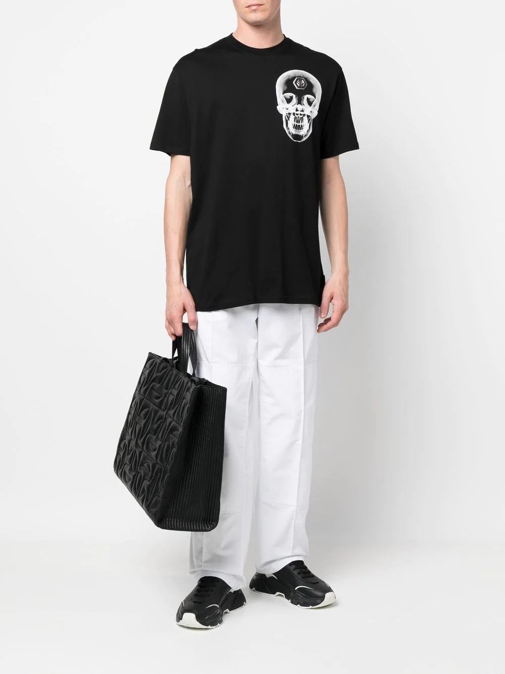 skull-print short-sleeve T-shirt - 2