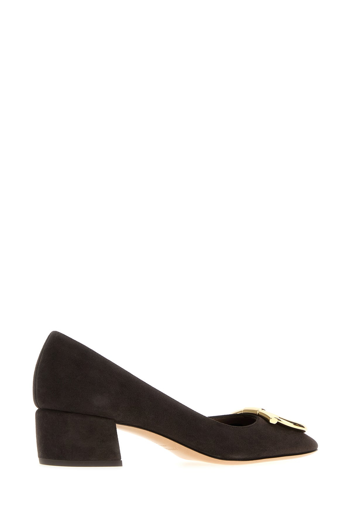 Dark brown suede Mara pumps - 3